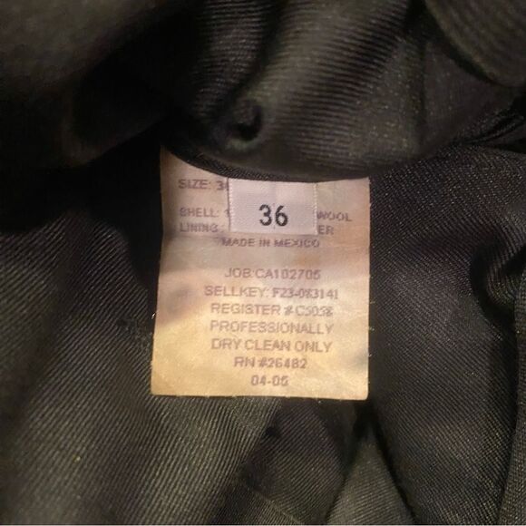 Worsted Wool Plaid Slacks Cuffed Bottom Dress Pants Size 36 - Picture 8 of 9